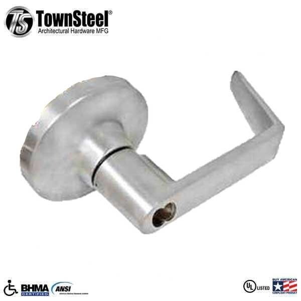 F09 Storeroom, Night Latch, Key Retracts Latch Bolt, for Mortise Exit Device, Lever Prepped SFIC (Co